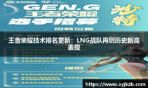 王者荣耀技术排名更新：LNG战队再创历史新高表现